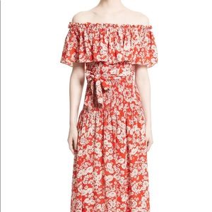 Rebecca Taylor - off the shoulder red dress